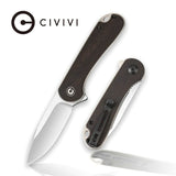 Civivi Elementum Linerlock Ebony Folding Pocket Knife CIVC907W