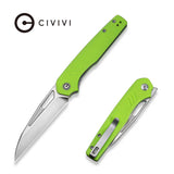 CIVIVI Guile Front Flipper & Thumb Hole Knife G10 Handle (3.25