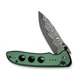 CIVIVI Hyperpulse Flipper & Thumb Stud & Button Lock Knife Aluminum Handle (3.5" Damascus Blade) C23087A-DS1