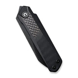 CIVIVI Ki-V Plus Front Flipper Knife Carbon Fiber & G10 Handle (2.52" Nitro-V Blade) C20005B-3