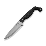 CIVIVI MDRN Hunter Fixed Blade Knife Black G10 Handle (4.12" Stonewashed Nitro-V Blade) C23078-1, With 1PC Black Kydex Sheath & 2PCS Black Straps