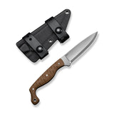 CIVIVI MDRN Hunter Fixed Blade Knife Brown G10 HandleC23078-2, With 1PC Black Kydex Sheath & 2PCS Black Straps