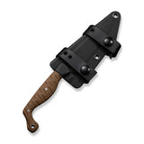 CIVIVI MDRN Hunter Fixed Blade Knife Brown G10 HandleC23078-2, With 1PC Black Kydex Sheath & 2PCS Black Straps