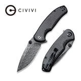 Civivi Pintail Flipper Carbon Fiber G10 Black Folding Pocket Knife C2020DS-1