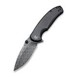 Civivi Pintail Flipper Carbon Fiber G10 Black C2020DS-1 - Carbon Fibre, CIVIVI, Damascus, G10 - Granbergs Firearms