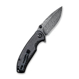 Civivi Pintail Flipper Carbon Fiber G10 Black C2020DS-1 - Carbon Fibre, CIVIVI, Damascus, G10 - Granbergs Firearms