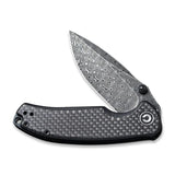 Civivi Pintail Flipper Carbon Fiber G10 Black C2020DS-1 - Carbon Fibre, CIVIVI, Damascus, G10 - Granbergs Firearms