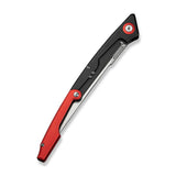CIVIVI Shawka Folding Fillet Knife Black And Red Aluminum Handle (5.81" Satin Finished 14C28N Blade) C22029B-1, With 1PC Black Nylon Sheath