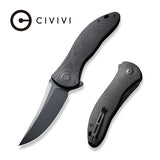 Civivi Synergy4 Flipper G10 Black Trail Point Folding Pocket Knife C21018A-1