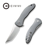 Civivi Synergy4 Flipper Gray G10 Tanto Folding Pocket Knife C21018B-2