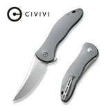 Civivi Synergy4 Flipper Gray G10 Trail Point Folding Pocket Knife C21018A-2