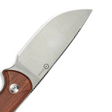 CIVIVI Timberbark Fixed Blade Knife Wood Handle (3.2" 14C28N Blade) C23094-4