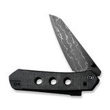 Civivi Vision FG Black Micarta Damascus Folding Pocket Knife C22036-DS2