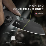 Kizer Sparrow | S45VN | Marble Carbon Fiber+Titanium | Ki3628A2