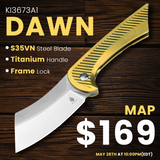 Kizer Dawn | S35VN | Titanium | Ki3673A1 | Exclusive