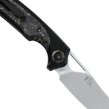 Kizer Ara|S45VN|Titanium & Carbon Fiber Gold Flake|Ki3729A1