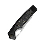 Kizer Ara|S45VN|Titanium & Carbon Fiber Gold Flake|Ki3729A1