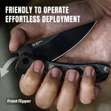 Kizer Mini MoMo | S35VN | Titanium+Camo Carbon 80‘s | Ki3663A2