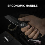 Kizer Sparrow | S45VN | Marble Carbon Fiber+Titanium | Ki3628A2