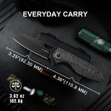 Kizer Sparrow | S45VN | Marble Carbon Fiber+Titanium | Ki3628A2