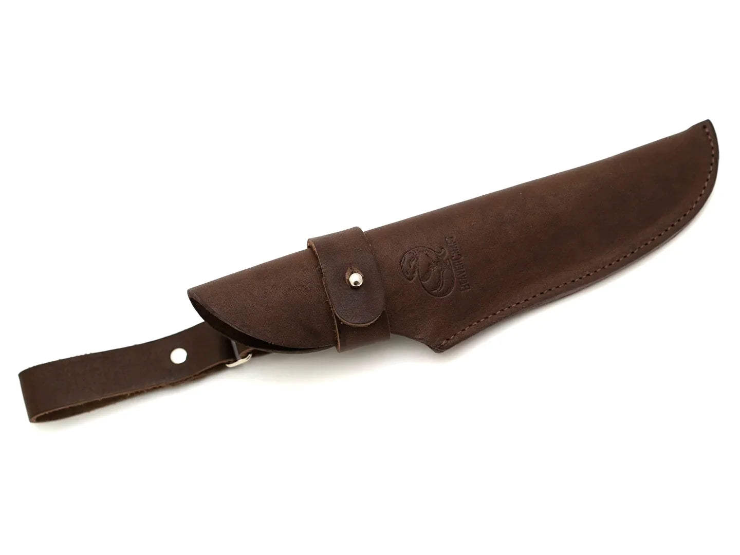 BeaverCraft BSH4 Carbon Steel Bushcraft Knife, Walnut Handle with Leather  Sheath