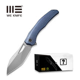 WEKNIFE Ignio Mystery Box Blue Titanium Handle (3.3" Stonewashed CPM 20CV Blade) WE22042B-3 MB, With One Free Mystery WE Or CIVIVI Model