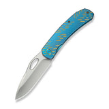WEKNIFE Inmate Front Flipper & Thumb Hole Knife Titanium Handle (3.7" CPM 20CV Blade) WE23096B-3