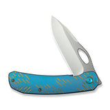 WEKNIFE Inmate Front Flipper & Thumb Hole Knife Titanium Handle (3.7" CPM 20CV Blade) WE23096B-3