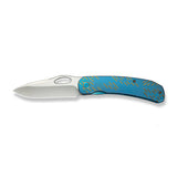 WEKNIFE Inmate Front Flipper & Thumb Hole Knife Titanium Handle (3.7" CPM 20CV Blade) WE23096B-3