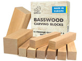 BeaverCraft Set of Basswood Carving Blocks 10 pcs - BW10