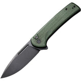 Civivi Conspirator Button Lock Green Micarta Folding Pocket Knife