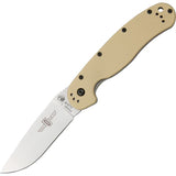 Ontario RAT 1 Desert Tan AUS-8 Folding Pocket Knife