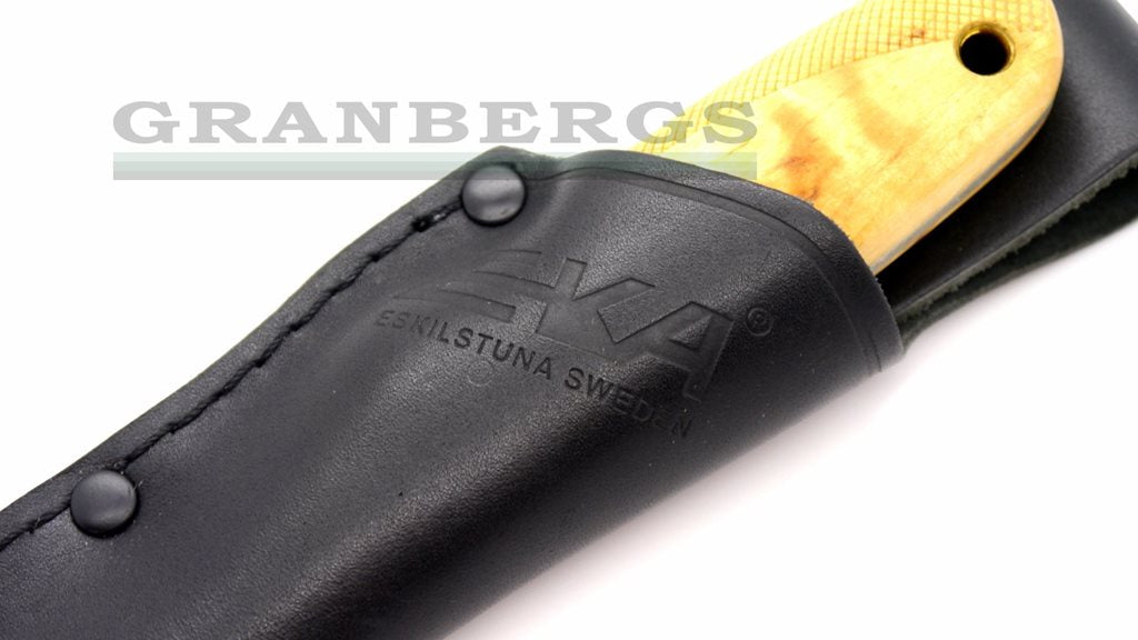 EKA Nordic H8 Birch Handle Fixed Blade Knife (MPN 618709) - EKA, Masur Birch, Sandvik 12C27 - Granbergs Firearms