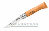 Opinel No 8 Carbone Knife - Beechwood Carbon Steel - Beech, Carbon Steel, Opinel - Granbergs Firearms