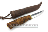 Kellam KLKPW4 Wolverine Finnish Knife - Carbon Steel, Curly Birch, Kellam - Granbergs Firearms