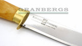 Knivsmed Stromeng Same Knife 5" KS5F with Fingerguard - Birch, Carbon Steel, Knivsmed Strømeng - Granbergs Firearms