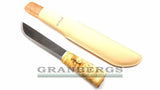 H. Roselli R150 Big Leuku Finnish Hand Made Knife - Carbon Steel, Curly Birch, Roselli - Granbergs Firearms