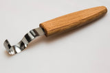 Beavercraft Spoon Carving Knife 30 mm with Oak Handle with leather sheath SK2S
