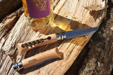 Opinel Corkscrew Wine & Cheese Knife #10 - All Wood, Beech, Opinel, Sandvik 12C27, Stainless Steel - Granbergs Firearms