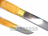 Knivsmed Stromeng Same Knife 8"+3.5" KS+3 Double Knife - Birch, Carbon Steel, Knivsmed Strømeng - Granbergs Firearms