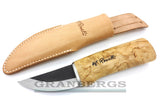 H. Roselli R120 Grandfather's Knife Hand-Made Finnish - Birch, Carbon Steel, Roselli - Granbergs Firearms
