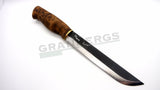 Kellam WP7 Slasher - Wolf Pack Series Finnish Knife - Carbon Steel, Curly Birch, Kellam - Granbergs Firearms