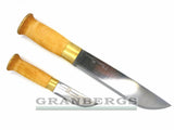 Knivsmed Stromeng Same Knife 8"+3.5" KS+3 Double Knife - Birch, Carbon Steel, Knivsmed Strømeng - Granbergs Firearms