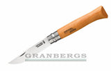 Opinel No 12 Carbone Knife - Beech Carbon Steel - Beech, Carbon Steel, Opinel - Granbergs Firearms