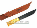 Knivsmed Stromeng Same Knife 8'' KS8F with Finger Guard - Birch, Carbon Steel, Knivsmed Strømeng - Granbergs Firearms