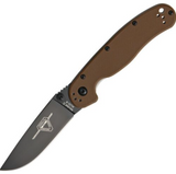 Ontario Rat 2 D2 Coyote Brown ON8830CB - D2, G10, Ontario Knife Company - Granbergs Firearms