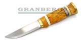 Knivsmed Stromeng Sami Knife STAK Liten Buhkku Knife - Curly Birch, Knivsmed Strømeng, Stainless Steel - Granbergs Firearms