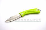 EKA Swede 92 Green Dryflex Handle- Sandvik 12C27 Blade Folding Knife with Sheath (MPN 777708) - Dryflex®, EKA, Sandvik 12C27 - Granbergs Firearms