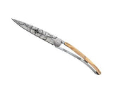 Deejo Tattoo 37g Terra Incognita Olive - Deejo, Olive Wood, Stainless Steel - Granbergs Firearms