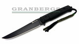 Kizlyar Supreme Croc Aus-8 Black Tactical Knife - AUS-8, Kizlyar Supreme, Military - Granbergs Firearms